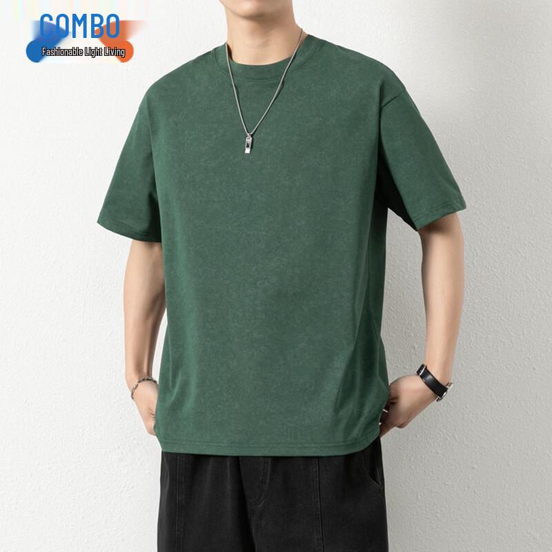 Men s Tie-Dye Cotton Blend Short Sleeve T-Shirt L