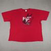 Vintage Jesus Shirt Mens 2XL Red Born To Worship The Rock Psalm 95 Short Sleeve