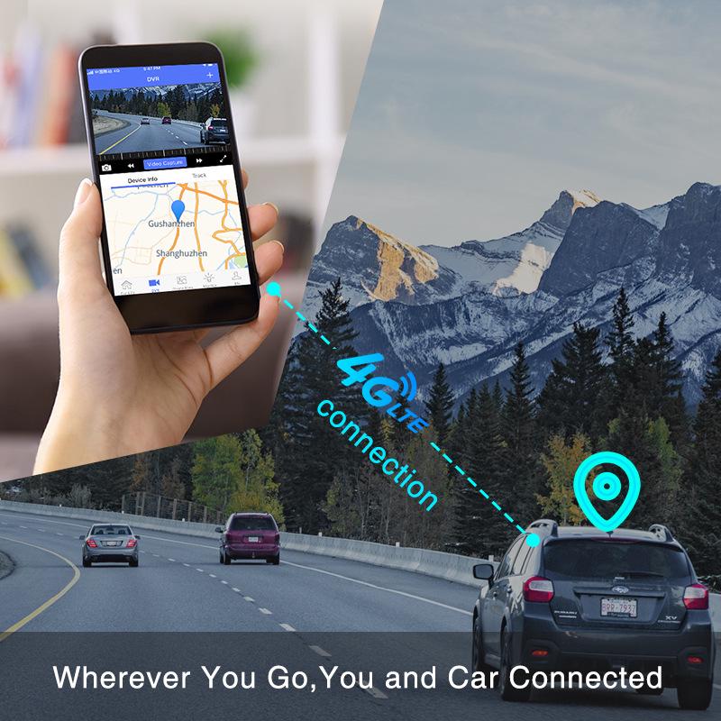Dual Lens 4G HD Dash Cam for Fleet Management with Wide-Angle Remote Monitoring