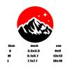 Snow Mountain Stickers,mountain&sky with stars,High quality for cars trucks motorcycles &laptops!