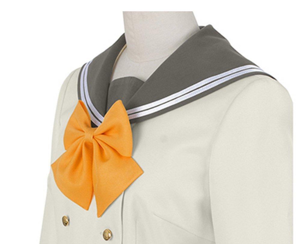 Cai Hong Sailor Uniform Costume for and Comic Market Yellow Cosplay, Christmas, Halloween, (Full Set) (Size L, Ribbon)