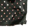 [USED] LeSportsac shoulder bag, black with pink polka dots