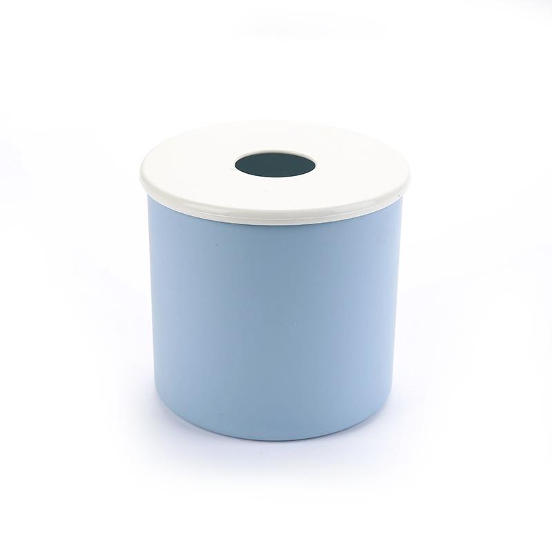 Runder Papierhandtuchhalter aus Kunststoff für die Aufbewahrung zu Hause oder auf dem Schreibtisch im Büro