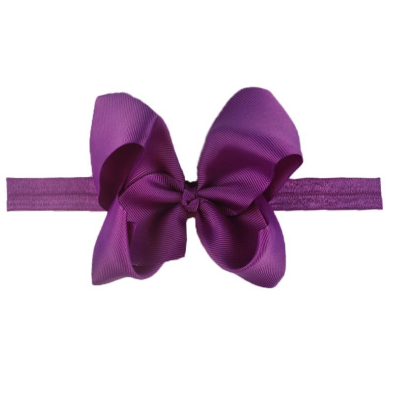 New Children's Headband, Fashionable Baby Hair Accessories, Dovetail Bow Headband, Solid Color Seamless Elastic Belt.