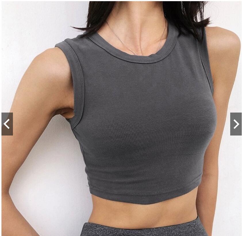 Summer Vintage White Crop Tops Women Biker Black Punk Sexy Tank Top Korean Streetwear Cropped Sleeveless Top Feminino