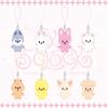 5'CLOCK Cartoon Animal Keychain Mini Pendant Strap Keyring Bag Accessory Kpop Merch Gift for STAY