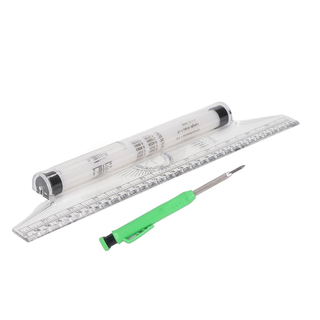 Measuring Rolling Ruler 30cm Various Formulas Horizontal Vertical Parallel Lines Arc Curves Drawing
