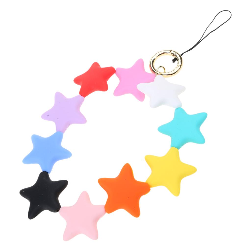 Playful Colored Silicone Star Decorations Creative Silicone Star Pendants Versatile Hanging Decors for Home and Office