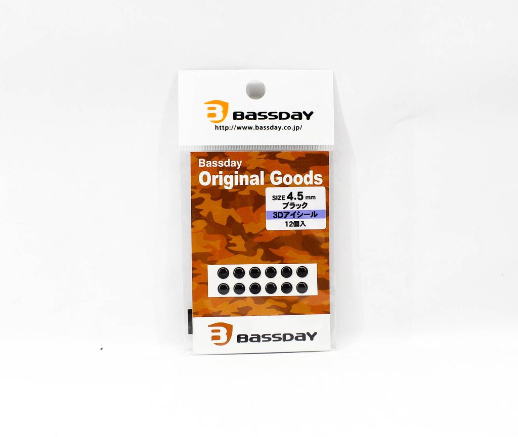 Bassday Live Eye Seal 3D Diameter 4.5mm Black (8504)