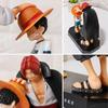 Anime Figure One Piece Luffy Four Emperors Shanks Straw Hat Luffy Action Figure Monkey D Luffy Collection Figure Doll Toys