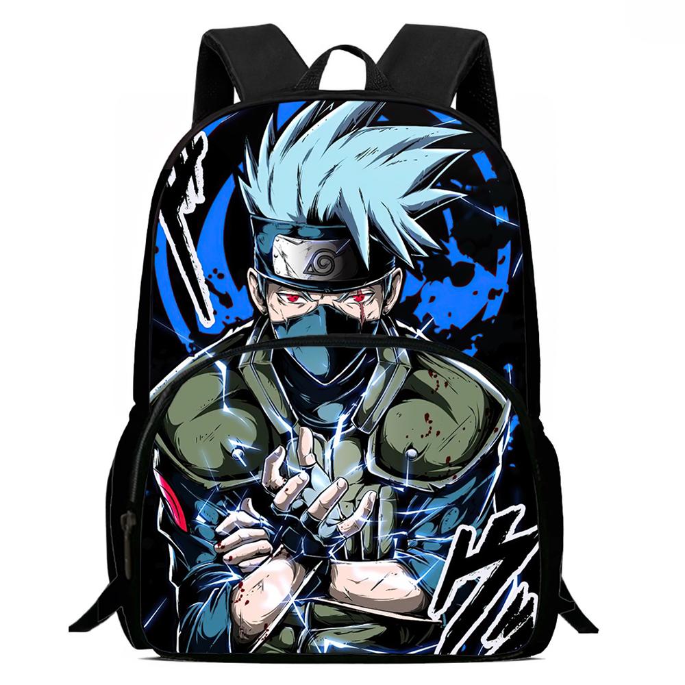 NARUTO Anime Kids Backpack Adjustable Shoulder Strap Front Pocket Lightweight Durable School Backpack For Boys Girls Age 6-11