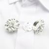 Top Selling 2 pieces of 26MM Clothing With Cufflinks, Women's Temperament Shirt, Formal Dress Cufflinks, Simple Rhinestone Cuffl