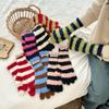 Cold Protection Striped Gloves Windproof Touchscreen Gloves Casual Warm Mittens  Winter