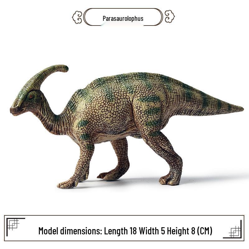 Realistic Dinosaur Model Toy: Parasaurolophus & Styracosaurus - Plastic Animal World Gift