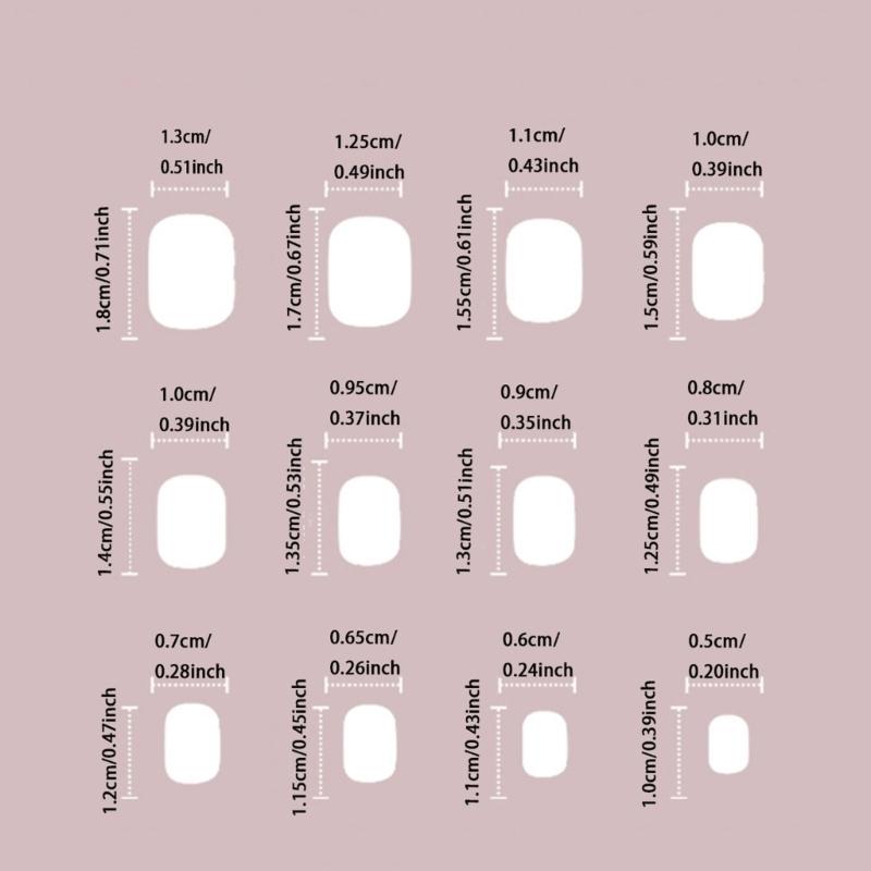 White Snowflake Press On Nails Short Square Artificial Nails Santa Claus Full Cover Stick on Nails Christmas False Nails