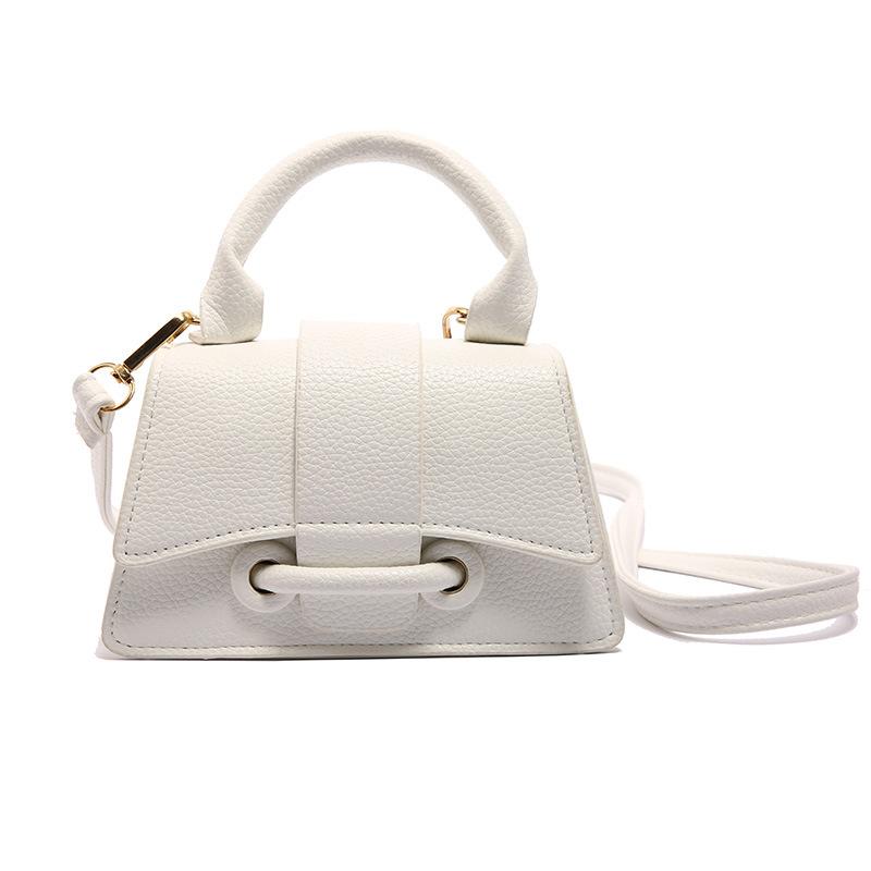 Pure Color Minimalist Handbag Fashionable Single Shoulder Crossbody Bag Women's Faux Leather Square Purse KTB