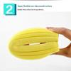 Quick Dry Folding Cotton Mop Head 28cm Washable Reusable Fast Cleaning Foam Mop Replacement for Home Daily Cleaning