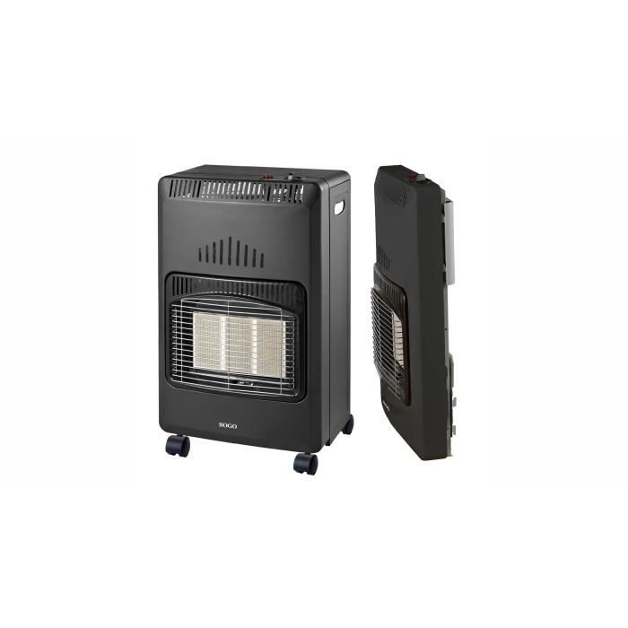 SOGO - Chauffage a GAZ butane intérieur, POÊLE CÉRAMIQUE 4200W, Chauffage d’appoint, 3 puissances