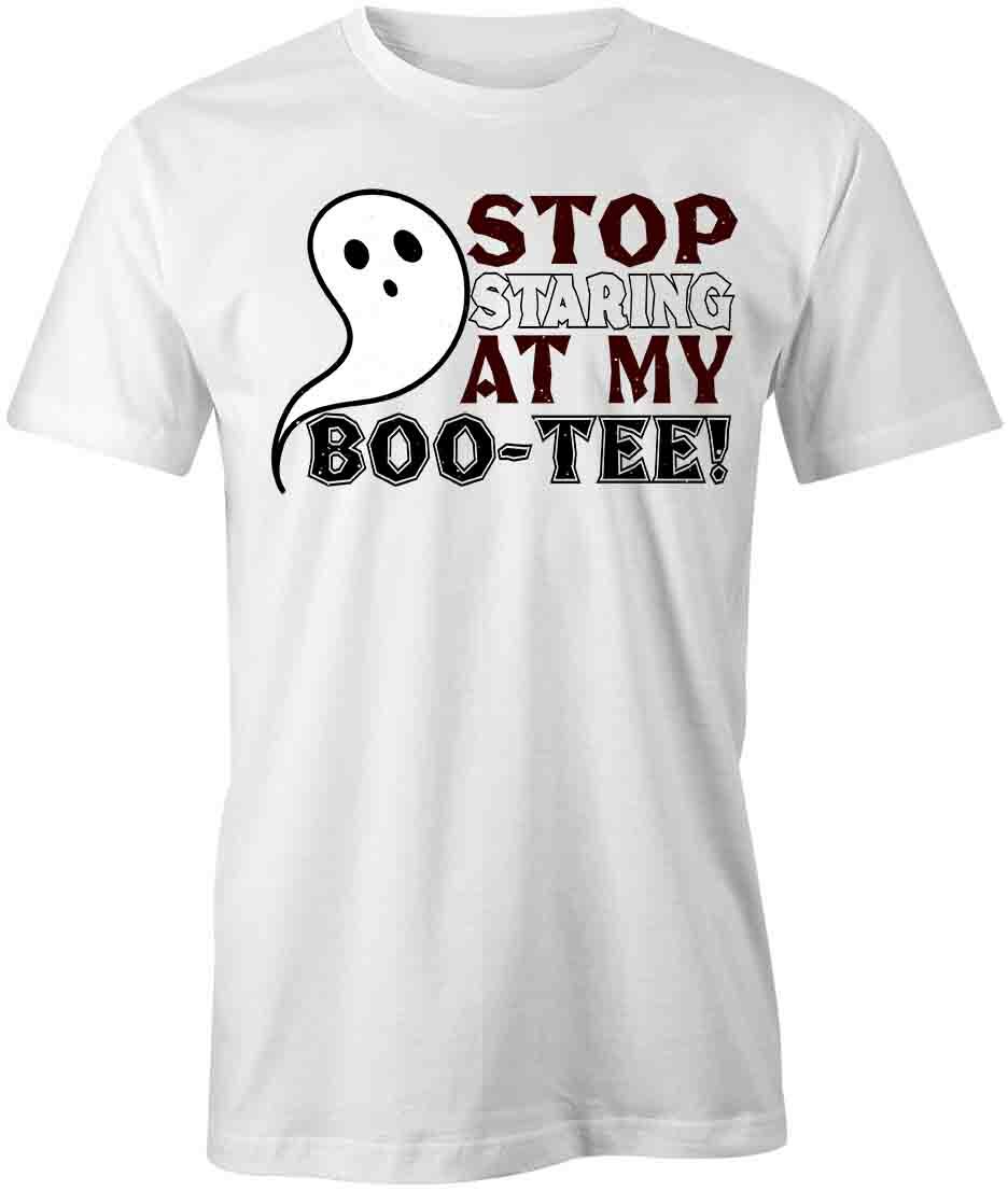 STOP STARING AT MY BOO-TEE TShirt Tee Short-Sleeved Cotton HALLOWEEN S1WSA417 XXXL