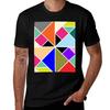 Tangram Seven Piece Puzzle Repeat Tshirt Work Short Sleeve Cotton Top Tshirt