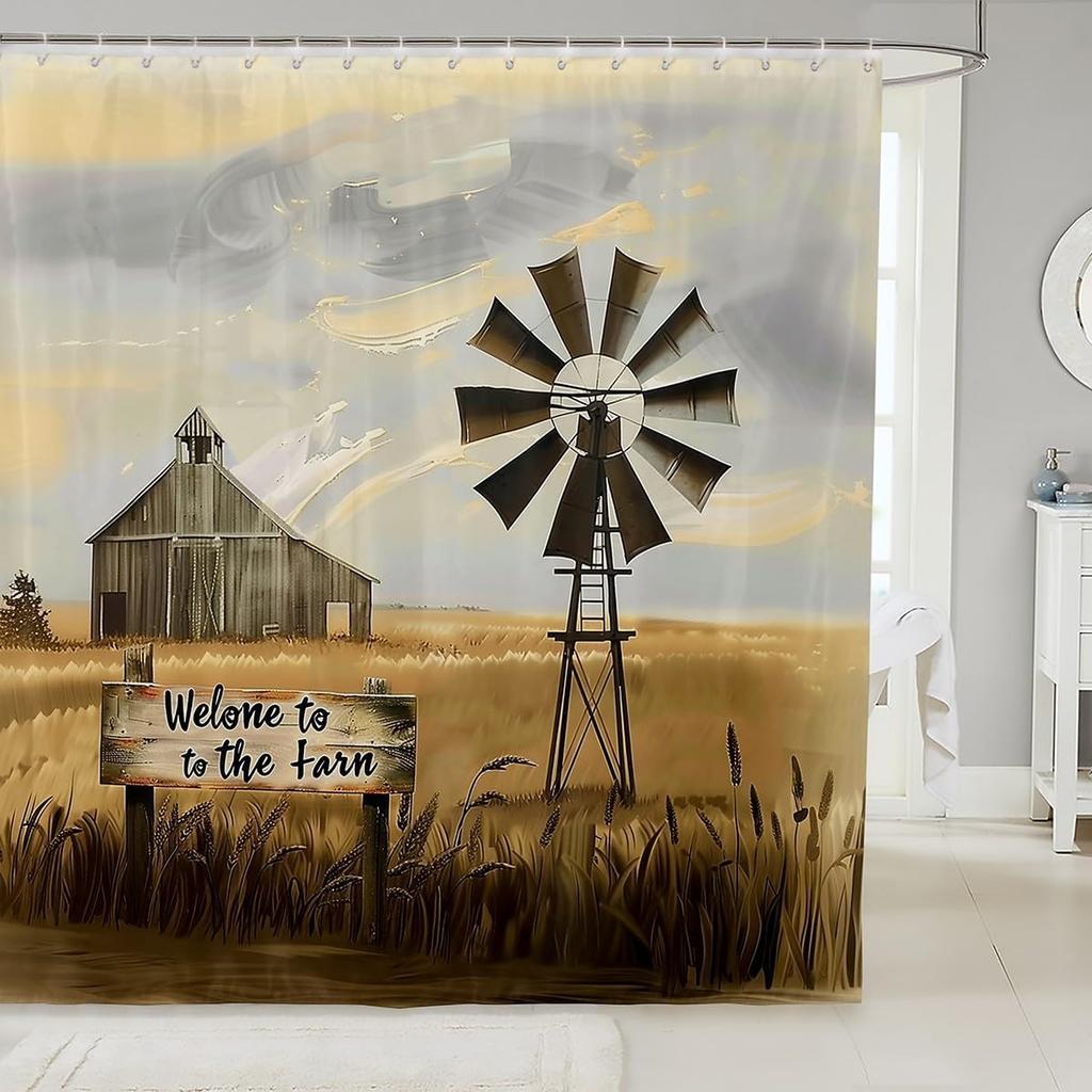Cardinal Bird Shower Curtain Spring Themed Bath Curtain For Boys Girls Teens Rustic Farmhouse Themed Bathroom Decor Farm Red