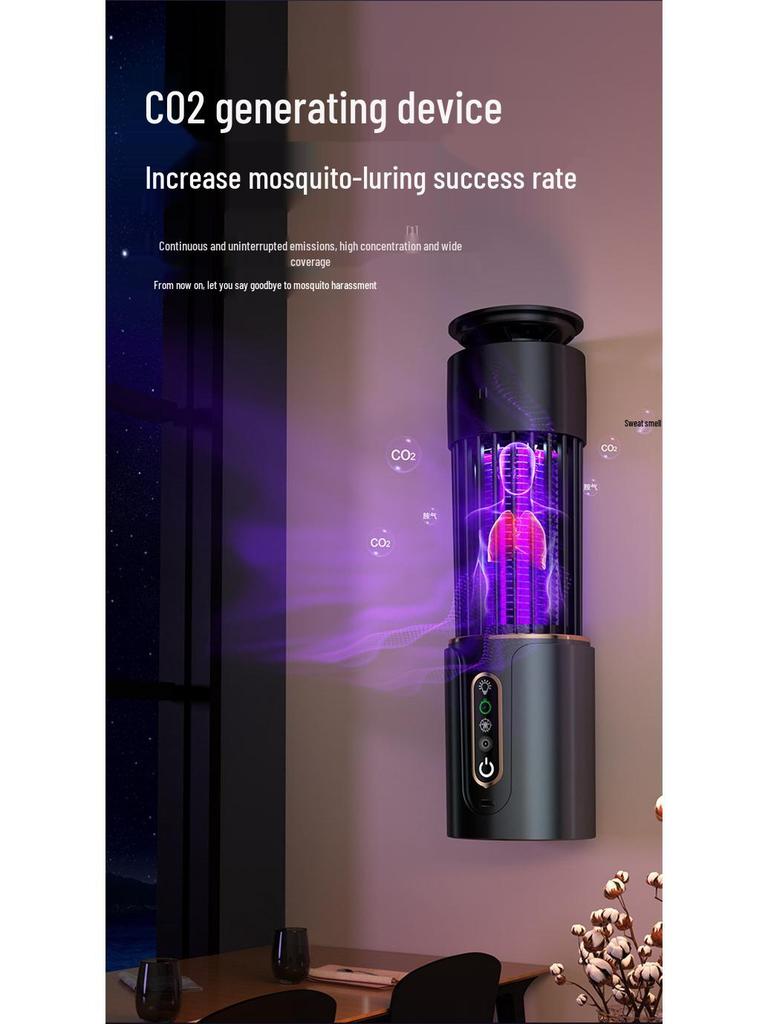 USB Electric Shock Mosquito Killer Lamp with UV Photocatalytic Trap for Home and Dormitory Use
