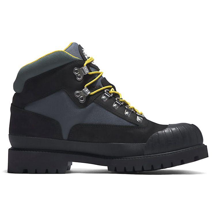 Timberland Heritage Series Rubber-Toe Leather Durable Short Outdoor Boots Men boots Black Gray A5QCZ001