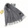 Scarf for Women Autumn and Winter Warm Thickened Wool Imitation Cashmere Scarf Winter All Match Men's Shawl Solid Color Scarf
