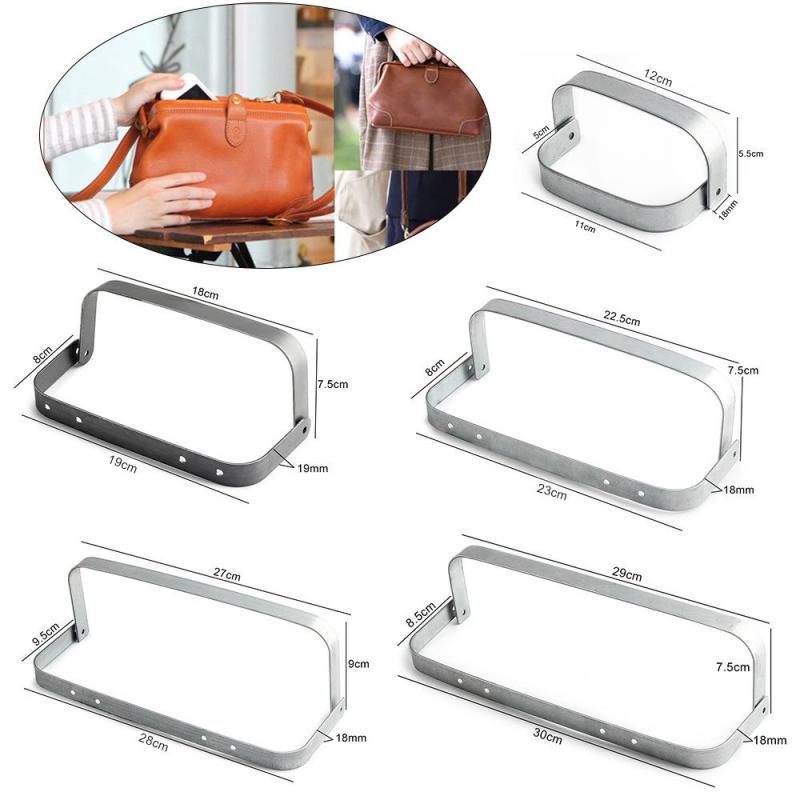 1Pair 12-30Cm Bag Metal Frame Screws Clasp Clip Women Diy Handmade Leather Crafts Hardware Accessories