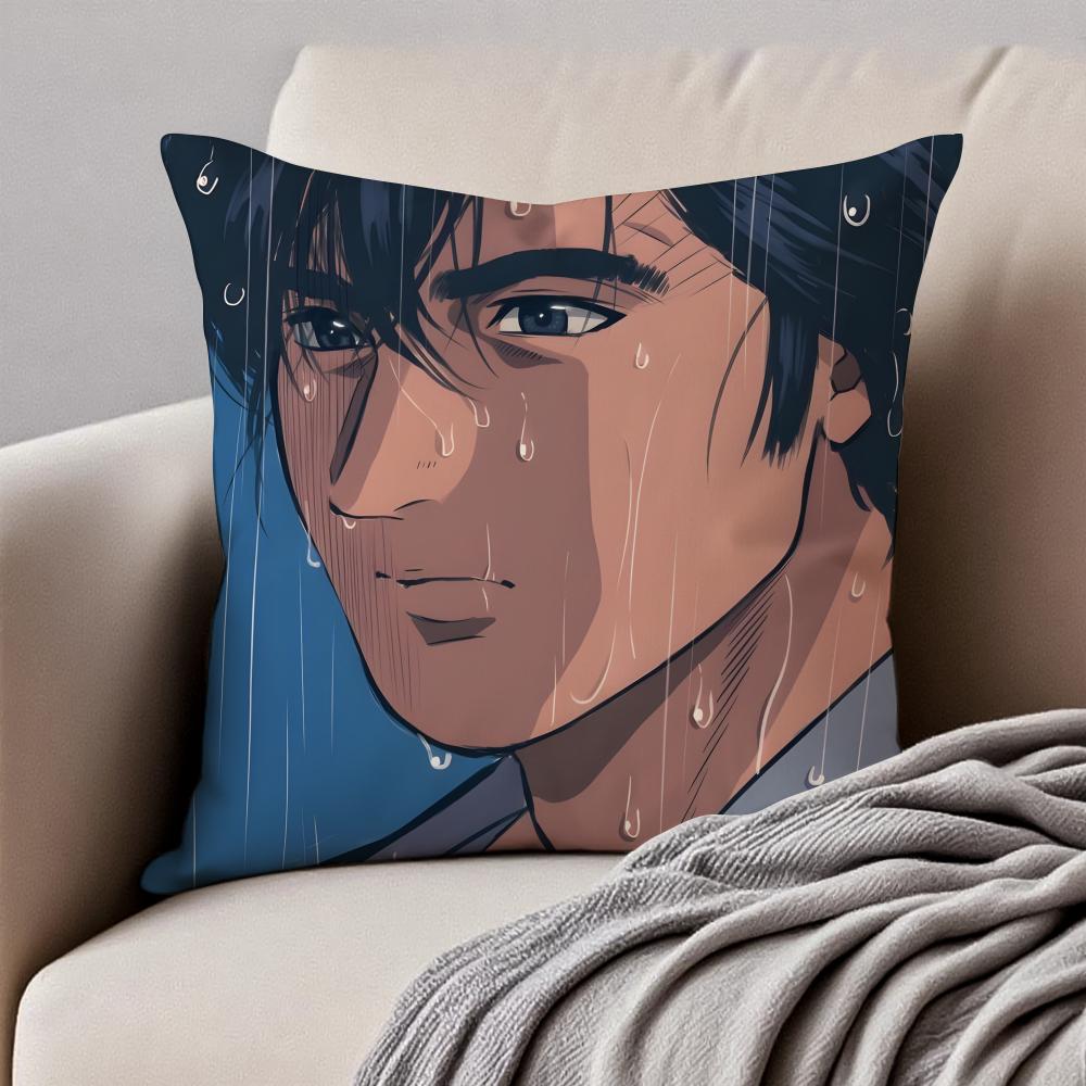 Fashion CCity Hunter SShinjuku Private Eyes Cushion Cover Pillowcase Antidustmite Invisible Zipper Short Plush Sofa Cushion