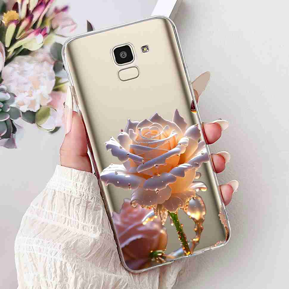 For Samsung Galaxy J6 2018 SM-J600F Case Popular Love Cool Tiger Soft Silicone TPU Cover For Samsung j6 J6 2018 Phone Shell Bag