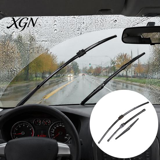 All Weather Wiper Blades 3Pcs/Set Car Kit for Ford Focus 2005-2011, 26/17/14-inch Front Replacement Wipers Rear Kit, Auto Windshield Beam Sun