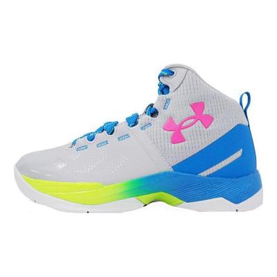Curry 2 Retro PS Impreza Pluskowa Buty Dziecięce Szary Halo-Szary Elektryczny Niebieski 3026306-100