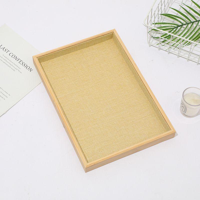 Bamboo & Wood Jewelry Display Plate for Rings, Necklaces, Bracelets — Durable & Exquisite Storage Solution