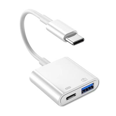 Teléfono móvil, convertidor OTG de tableta, USB de alta corriente 500ma con fuente de alimentación externa, ratón, teclado, lector de tarjetas USB