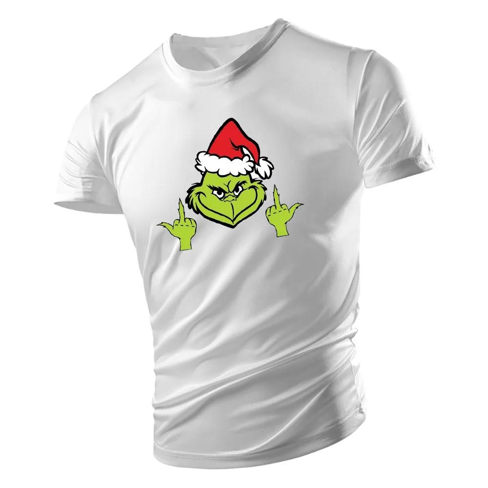 T-shirt Men's Fashion Casual Comfortable T-shirt Fun Funny Print Tops Summer New O-neck Sportswear Men's T-shirt Quick Dry