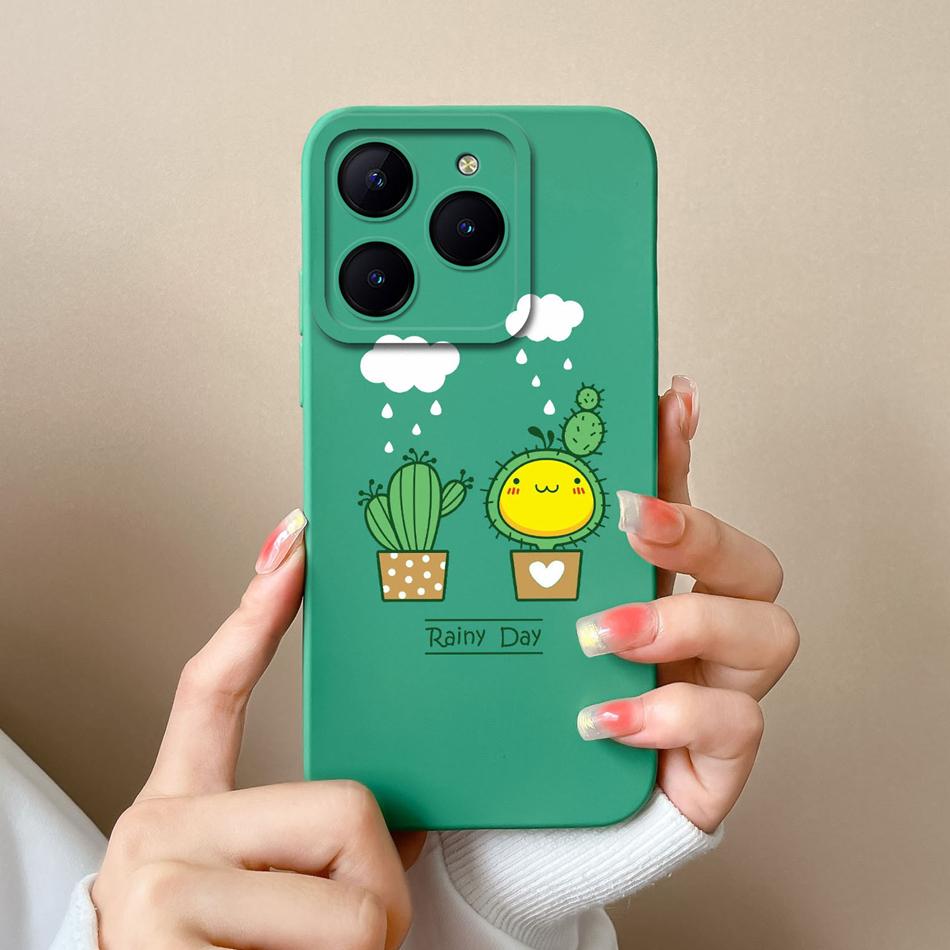 Süßigkeiten-Hülle Für Realme C61 C63 Lustige Astronauten-Flüssigsilikon-Handyhüllen Für Oppo Realme C 63 C 61 Kameraschutz-Rückseite