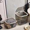 Mini Desktop Trash Can Transparent Countertop Waste Bin Household Bedroom Bedside Garbage Storage Bathroom Supplies