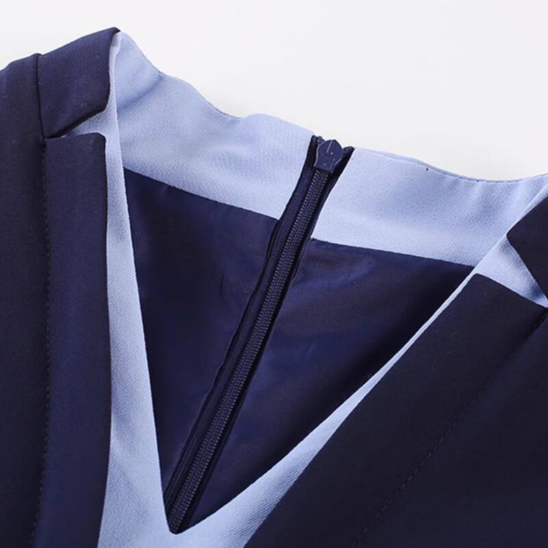 TLUOMAN Sukienka biurowa imitująca dwuczęściową