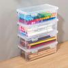 2pcs Large Capacity Transparent Plastic Pencil Boxes - Large Capacity Organizer for Art Supplies School Stationery