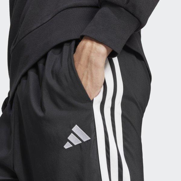 adidas Pánské eSSentialS 3S Kalhoty Stanford s otevřeným lemem Daily Tkané kalhoty triSun Černá