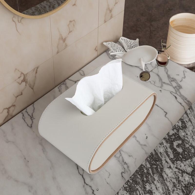 Light Luxury Oval Tissue Box and Organizer