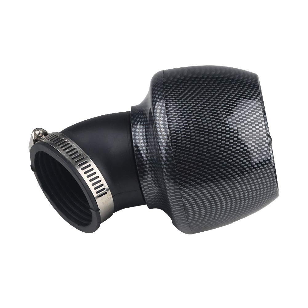 ADPOW Universal Motorcycle Carbon Air Filter Power Filter Air 28mm 35mm 42mm 48mm