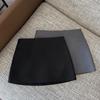 Women's High Waist A-Line Mini Skirt Solid Color Pencil Skirt Workwear Casual Skirt