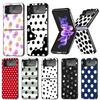 Polka Dots Art Phone Case For Samsung Galaxy Z Flip7 Flip6 5G Flip5 Flip4 Flip3 ZFlip 7 6 3 4 5 Shockproof Back Cover Galaxy Z F