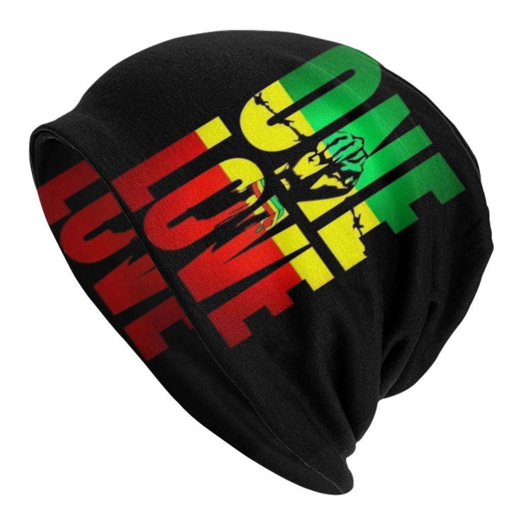 Custom Jamaica Jamaican Afro Puff Beanie Cap Unisex Winter Bonnet Knitting Hats Outdoor Ski Afro Word Art Skullies Beanies Caps