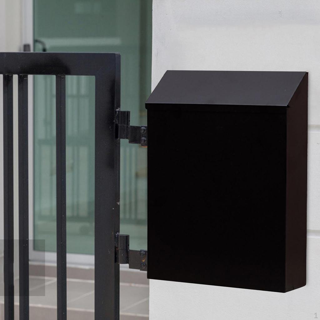 Iron Wall Mounted Mailbox for Office, Gate, Porch, Newspaper Holder, Sturdy And Practical