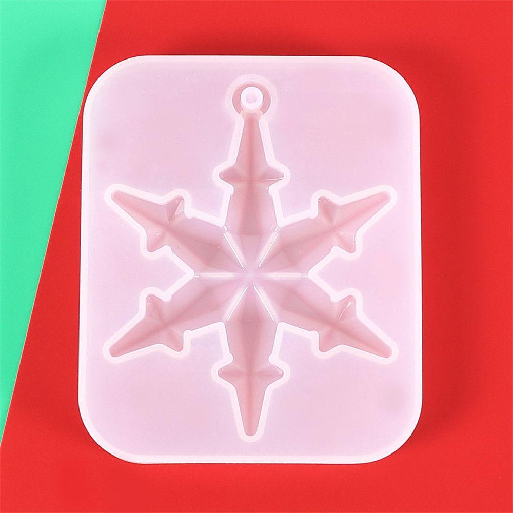 Crafts Home Decoration Silicone Pendant Epoxy Resin Mold Christmas Gift Snowflake Resin Molds