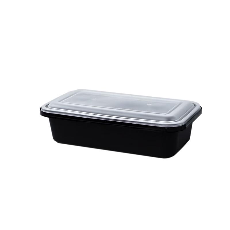 Disposable Rectangular Food Container with Lock Lid