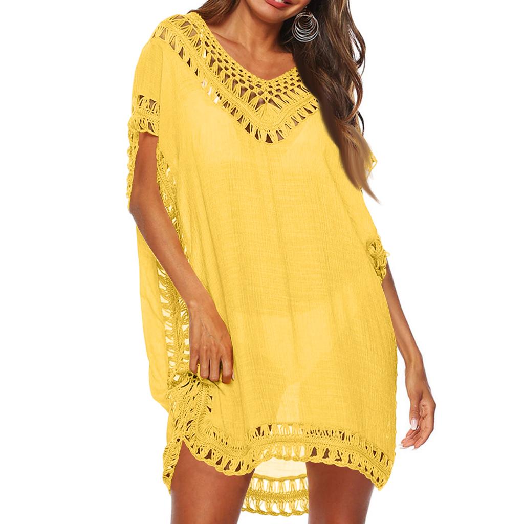 Dames Cover-up Edge Hollow Strand Cover-up Losse Jurk